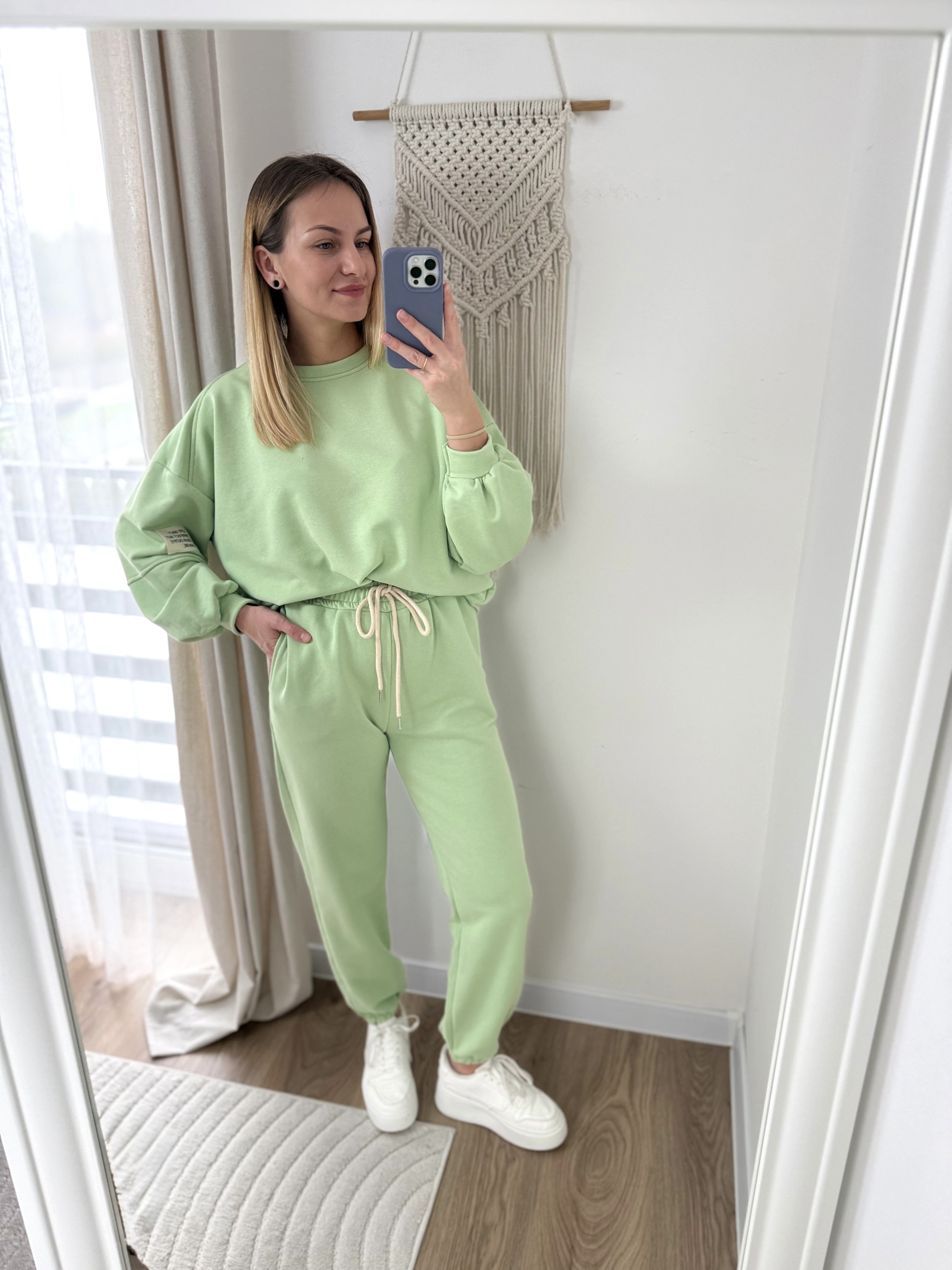 Dres bawełniany pistacja